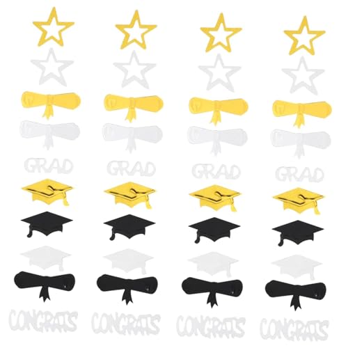 Holibanna 1Tasche Abschlussfeier Dekorationen Kreative Spangle Pailletten Ornamente Buntes Konfetti Für Graduierungspartys Feierlichkeiten Und Tischdekoration Für Festliche Anlässe von Holibanna