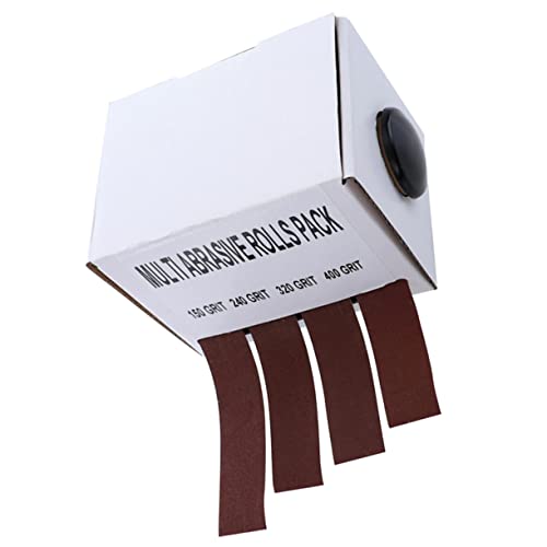 Holibanna 1pc Rolle Gürtelkiste Bußgeld Grob Tuch Schleifpapier Streugut Streifen Schleifen Hartmetall-schleifpapier Spektrum-schleifpapier Schleifbänder Sandpapier-kit Brown von Holibanna