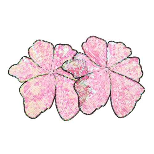 Holibanna 2 Einzigartige Handgefertigte Pailletten-blumen-patches: Für Performance-outfits, Langlebige Und Glänzende Applikationen Für Diy-modekreationen. von Holibanna