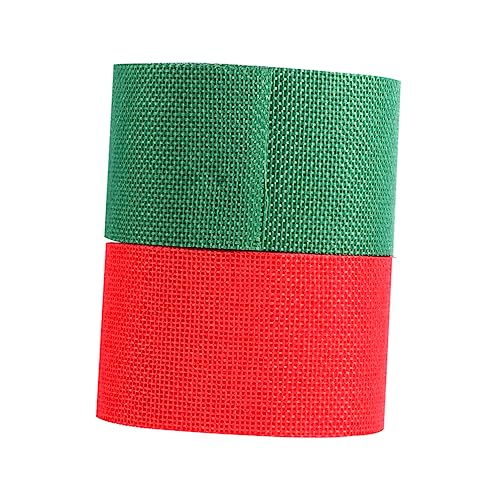 Holibanna 2 Rollen Dekorationsband für Weihnachtsband Rot und Grün für Verpackungen Basteln und Hochzeitsdekoration Breit Holibanna 2 Rollen Dekorationsband für Weihnachtsband Rot und Grün für Verpackungen Basteln und Hochzeitsdekoration Breit von Holibanna