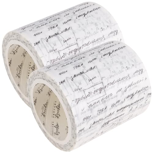Holibanna 2 Rollen Gothic-Band Gemustertes Band aufkleber Washi Artist Tape DIY Washi Tape basteln DIY Washi Tapes dekoratives klebeband für einklebebuch Flüsterpapier von Holibanna