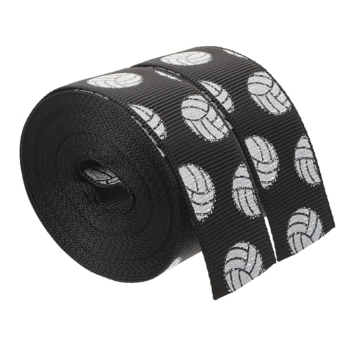 Holibanna 2 Rollen Handgefertigter Bogen Volleyball-partygeschenke Volleyballband Volleyball-bastelband Sportband Preisbänder Volleyball-geburtstagsdekorationen Kranzband Black Polyester Holibanna 2 Rollen Handgefertigter Bogen Volleyball-partygeschenke Volleyballband Volleyball-bastelband Sportband Preisbänder Volleyball-geburtstagsdekorationen Kranzband Black Polyester von Holibanna