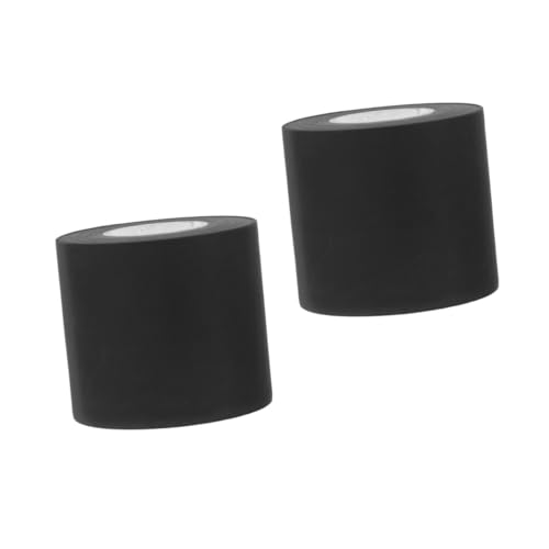 Holibanna 2 Rollen Klebeband für Klimaanlagen schwer Rohr Schwarz Abdeckung Weiß Pflicht hitzebeständiges klebeband energiesparend Brandschutzband Band mit hoher Hitze Auspuffband PVC Black von Holibanna