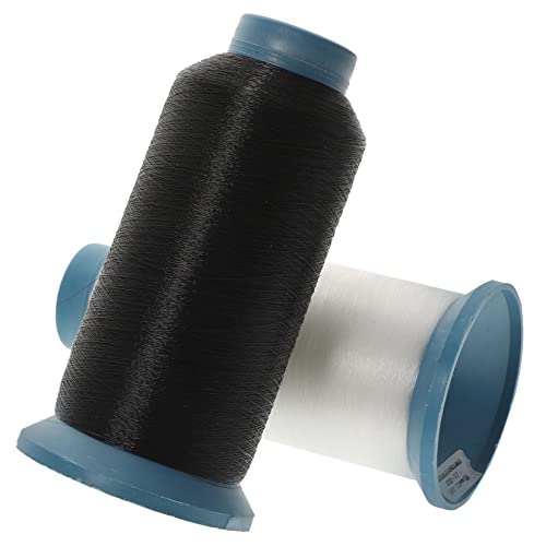 Holibanna 2 Rollen Nähgarn Zum Nähen Baumwolle Gerollt Handnähmaschine Polyester Nähzubehör-garn Unsichtbares Fadennähen Nähen Für Stoff Häkeln Stich Stickerei Pp von Holibanna