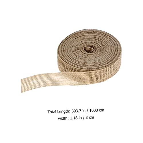 Holibanna 2 Rollen Natürliches Juteband Robustes Sackleinen Dekoband für DIY Basteln Hochzeit Party und Geschenkverpackung Einfach zu Schneiden Langlebig und Vielseitig Einsetzbar von Holibanna