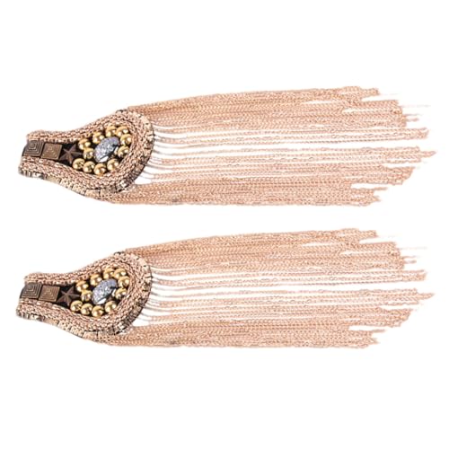 Holibanna 2 STÜCK Goldene Quasten Epauletten mit Anstecknadel Modische Schulterklappen für Schuhe Hüte und Kleidung Vielseitige Dekoration für Herbst Winter Outfits Holibanna 2 STÜCK Goldene Quasten Epauletten mit Anstecknadel Modische Schulterklappen für Schuhe Hüte und Kleidung Vielseitige Dekoration für Herbst Winter Outfits von Holibanna