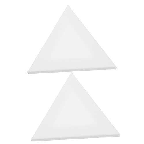 Holibanna 2 STÜCK Unregelmäßiger Ölgemälde Acryl Wand Dekorationszeichnungstafel Canvas Zeichenplatte für Schüler und Künstler Dreieckig Weiß von Holibanna