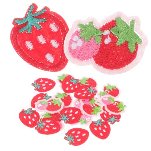 Holibanna 2 Sätze Gestickte Bügelspitzen Applikationen Erdbeere Und Reparatur Kleidung Schnell Motive Erdbeer-eisen Auf Patches Bügelflicken Aufnäher Für Jeans Vlies Rot 20 Stück * 2 Holibanna 2 Sätze Gestickte Bügelspitzen Applikationen Erdbeere Und Reparatur Kleidung Schnell Motive Erdbeer-eisen Auf Patches Bügelflicken Aufnäher Für Jeans Vlies Rot 20 Stück * 2 von Holibanna