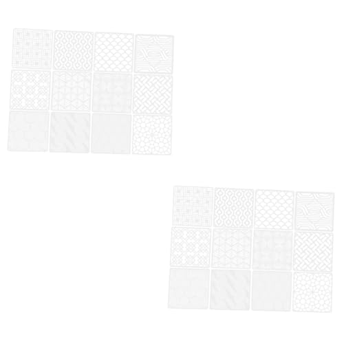 Holibanna 2 Sätze Großformatige Geometrische Schablonen Für Wand Und Bodendekoration Teiliges Wiederverwendbaren Vorlagen Für Diy Projekte Und Malerei Für Erwachsene 12 Stück * 2 von Holibanna