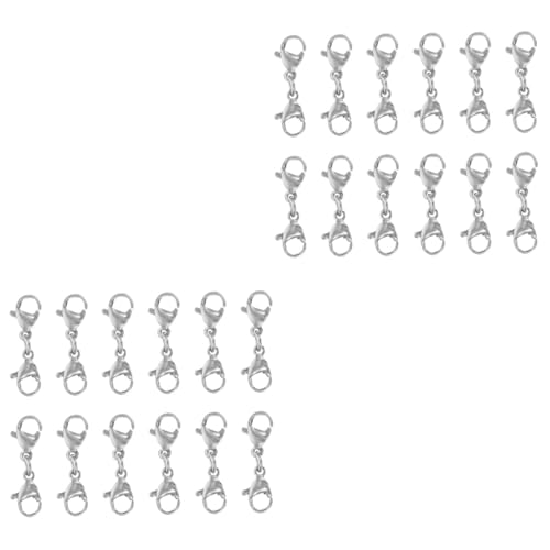 Holibanna 2 Sätze Kettenverlängerung Hochwertige Lobster Clasps Für Schmuck Diy Praktische Und Armbandverschlüsse Für Kettenverlängerungen Und Schmuckherstellung Robustes Design 25 Stück * 2 von Holibanna