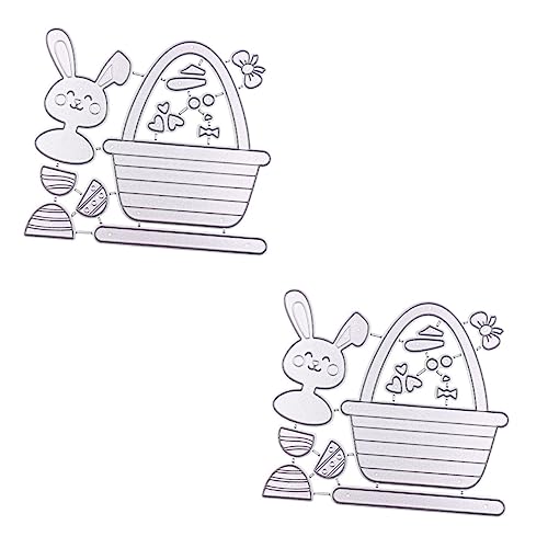 Holibanna 2 Sätze Osterei-kaninchen-schneideform Schablonen Für Die Kartenherstellung Osterschablonen Stanzschablonen Diy Stanzformen Stahl Mit Hohem Kohlenstoffgehalt von Holibanna