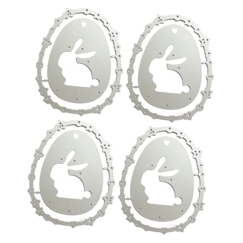 Holibanna 2 Sätze Osterei -kaninchenvorlage Schnitte Scrapbooking-schneidschablone Stanzformen Für Die Kartenherstellung Hase Sterben Schneiden Gestanzt Schneidwerkzeug Silber 2 Stücke * 2 von Holibanna