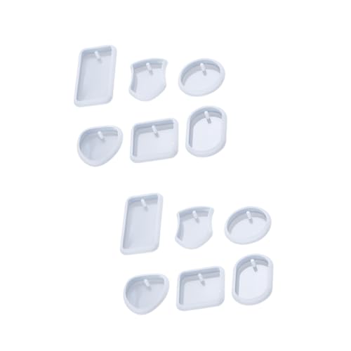 Holibanna 2 Sätze Silikon Schlüsselanhänger Gießformen Teilig Praktische Epoxidharz Formen Für Diy Anhänger Und Schmuck Wiederverwendbar Und Langlebig Für Bastelprojekte 6 Stücke * 2 von Holibanna