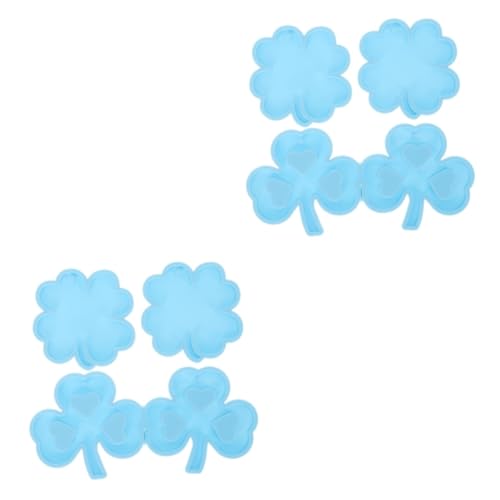 Holibanna 2 Sätze Silikonform Für Diy Schlüsselanhänger Teiliges Shamrock Epoxidharz Gießform Handgemachte Bastelprojekte Für Patrick Day Dekorationen Leicht Und Platzsparend 3 Stück * 2 von Holibanna