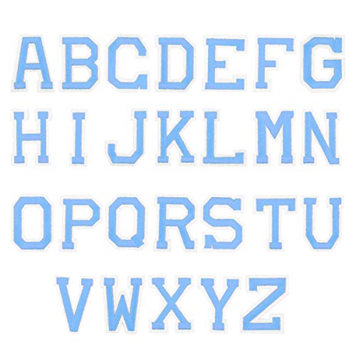 Holibanna 2 Sätze Stereoskopische Buchstaben Patches für DIY Kleidung Aufbügelbare Buchstaben Blau für Handwerk Taschen und Mode Dekoration von Holibanna