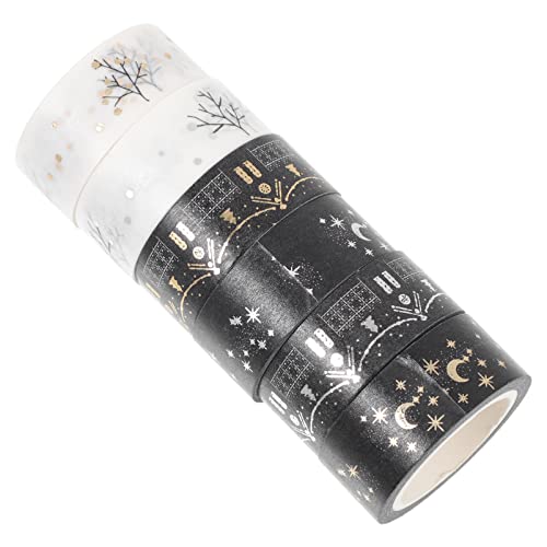 Holibanna 2 Sätze Washi Tape Dekorative Klebebänder Verschiedenen Designs Für Scrapbooking Notizbücher Geschenkschachteln Und Diy Projekte Leicht Und Tragbar 6 Rollen * 2 von Holibanna
