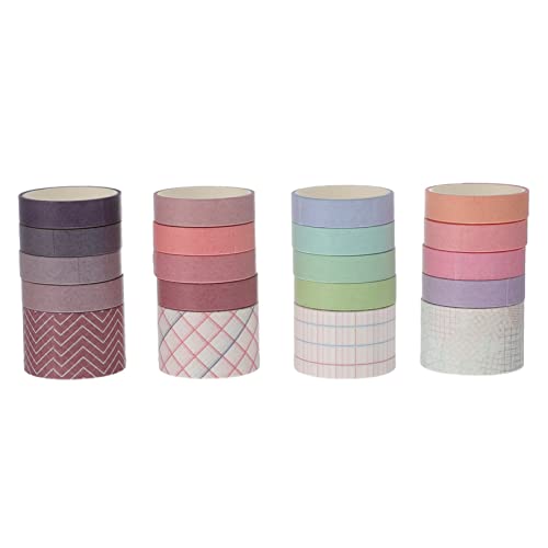 Holibanna 2 Sätze Washi Tape Dekoratives Klebeband für Scrapbooking und Diy Süße und Pastellfarben Hochwertiges Ablösbares Papierband für Kreative Projekte von Holibanna