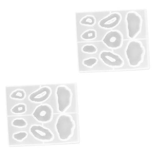 Holibanna 2 Stck. Silikon Ohrhängerdekor Gießform für Diy Schmuckherstellung Flexible und Transparente Silikonform für Kreative Ohrringe Einfach zu Verwenden Reinigen von Holibanna