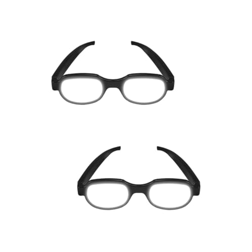 Holibanna 2 Stk Anime Mit Leuchtender Brille Partybrille Mit Lichtern Ebene Gläser Blinkende Sonnenbrille Lustig Blinkende Gastgeschenke Reisezubehör Für Flugzeug Neonbrille Led Um Plastik von Holibanna