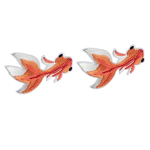 Holibanna 2 Stk. Goldfisch Stickapplikationen zum Aufbügeln Große Bestickte Patches für Kleidung Reparatur und Dekoration Weiche Textilien Einfaches Aufnähen für Erwachsene Holibanna 2 Stk. Goldfisch Stickapplikationen zum Aufbügeln Große Bestickte Patches für Kleidung Reparatur und Dekoration Weiche Textilien Einfaches Aufnähen für Erwachsene von Holibanna