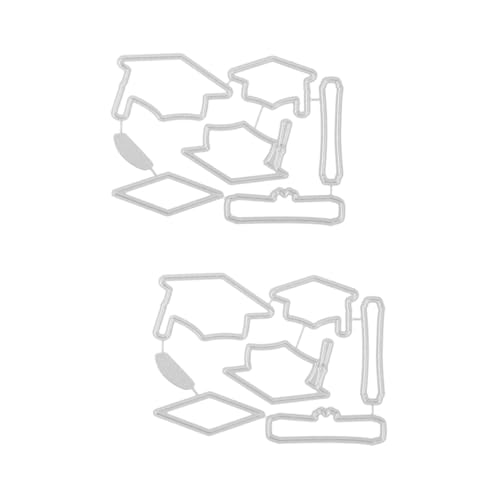 Holibanna 2 Stück Bachelor -Hutmesserform Handwerk stirbt Schnitt stirbt gestanzt Stanzform zum Thema „Abschluss“. Stanzformen Dekorationsform Papierstanzungen Rostfreier Stahl Silber Holibanna 2 Stück Bachelor -Hutmesserform Handwerk stirbt Schnitt stirbt gestanzt Stanzform zum Thema „Abschluss“. Stanzformen Dekorationsform Papierstanzungen Rostfreier Stahl Silber von Holibanna