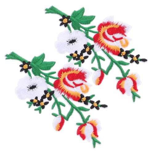 Holibanna 2 Stück Bügelflicken Bestickte Applikationen für Stoffe Bettwäsche Sommerkleider Leichte und Atmungsaktive Dekoration zum Aufbügeln für DIY Projekte von Holibanna