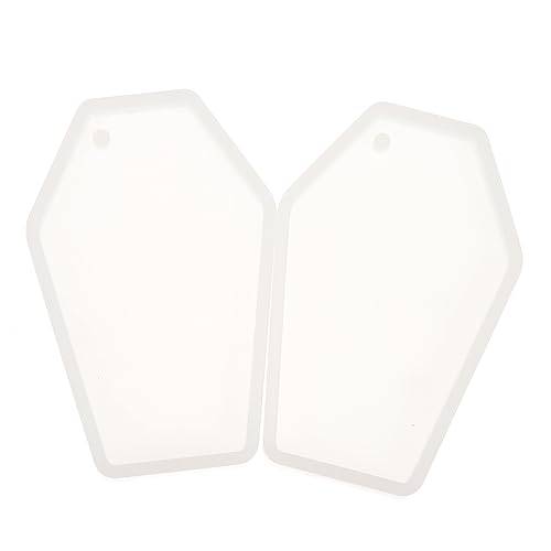 Holibanna 2 Stück DIY Gießform für Schlüsselanhänger Dekorative Sargformen Epoxidharz für Kreative Anhänger Leicht zu Reinigen und Langlebig für Handarbeiten von Holibanna