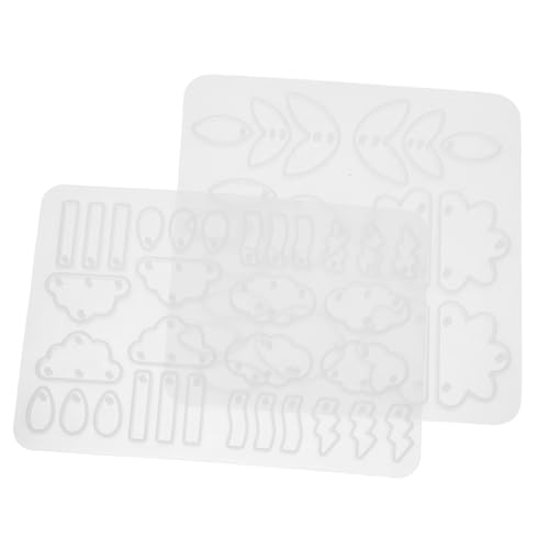 Holibanna 2 Stück Diy Ohrringe und Anhänger und Wolkenform für Epoxidharz Gestaltung Wiederverwendbare Gießformen für Handgemachten Schmuck von Holibanna