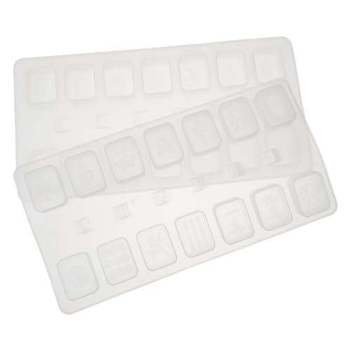 Holibanna 2 Stück Diy Silikonform für Mahjong Handgefertigte Kristall Epoxidharz Mould Bastelbedarfsform für Kreative Projekte Zufällige Farben Zufällige Farbe von Holibanna