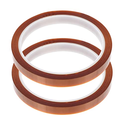 Holibanna 2 Stück Hitzebeständiges Klebeband Hochtemperatur Klebeband für Elektrische Isolation und Schutz für Elektronik und Motoren Starke Haftung und Abriebfestigkeit von Holibanna