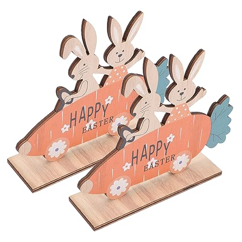 Holibanna 2 Stück Holz Ostertischschilder Osterholzschilder Tischdekorationsanhänger Für Osterpartydekoration Ostereinrichtung Holibanna 2 Stück Holz Ostertischschilder Osterholzschilder Tischdekorationsanhänger Für Osterpartydekoration Ostereinrichtung von Holibanna