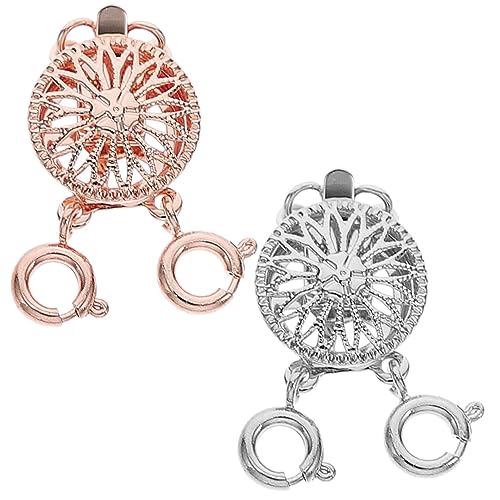 Holibanna 2 Stück Kettenverbindungselemente Schmuckverschlüsse für Armbänder und Sicherer Karabiner für DIY Schmuckgestaltung Roségold und Silber Holibanna 2 Stück Kettenverbindungselemente Schmuckverschlüsse für Armbänder und Sicherer Karabiner für DIY Schmuckgestaltung Roségold und Silber von Holibanna