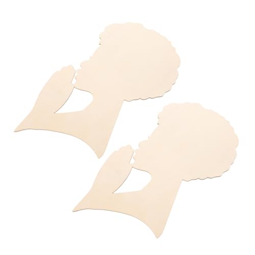 Holibanna 2 Stück Mädchen Holzhandwerk Menschen Aus Holz Basteln Leere Holzscheiben Holzschablone Selber Machen Diy Basteldeko Unfertige Holzspäne Holzmenschen Zum Basteln Holzbretter Beige von Holibanna