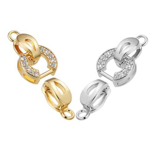 Holibanna 2 Stück Metall Schmuckverschlüsse mit Strass Fold Over Verschluss für Armbänder und Halsketten Einfache Handhabung Langlebig Geeignet für DIY Schmuckherstellung und Bastelprojekte Holibanna 2 Stück Metall Schmuckverschlüsse mit Strass Fold Over Verschluss für Armbänder und Halsketten Einfache Handhabung Langlebig Geeignet für DIY Schmuckherstellung und Bastelprojekte von Holibanna