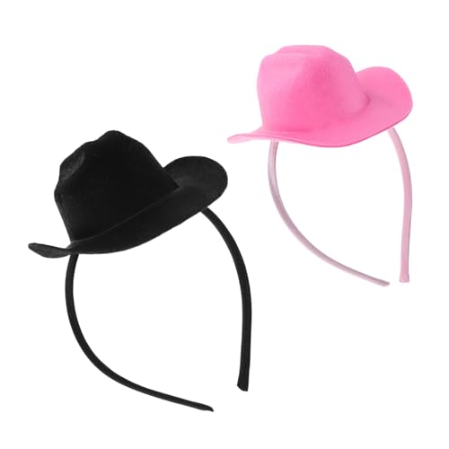 Holibanna 2 Stück Mini Cowboy Hut Stirnband Damen Leichtes Western Party Haarband für Halloween Kostüm Zubehör Mädchen Festival Kopfschmuck Holibanna 2 Stück Mini Cowboy Hut Stirnband Damen Leichtes Western Party Haarband für Halloween Kostüm Zubehör Mädchen Festival Kopfschmuck von Holibanna