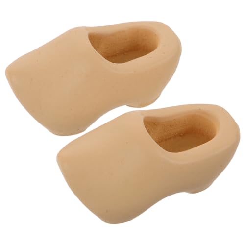 Holibanna 2 Stück Miniatur-Schuhe Puppe für Fee Kind Dekoration drinnen Mini Klompen DIY leere Holzschuhe modell holzschuhe unbemalte Klompen unbemaltes Handwerk Mini-Holzschuhe Beige Holibanna 2 Stück Miniatur-Schuhe Puppe für Fee Kind Dekoration drinnen Mini Klompen DIY leere Holzschuhe modell holzschuhe unbemalte Klompen unbemaltes Handwerk Mini-Holzschuhe Beige von Holibanna