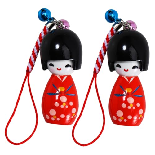 Holibanna 2 Stück Puppenanhänger Im Japanischen Stil Japanische Figuren Traditionelle Japanische Puppen Japanische Figuren Asiatische Kimono Puppe Mit Kleidung Puppen von Holibanna