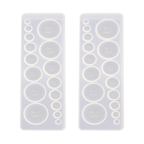 Holibanna 2 Stück Silikonform für Diy Zeitgems Handgemachte Epoxidharz Gießform für Runde Schmucksteine für Kreative Bastelprojekte und Holibanna 2 Stück Silikonform für Diy Zeitgems Handgemachte Epoxidharz Gießform für Runde Schmucksteine für Kreative Bastelprojekte und von Holibanna