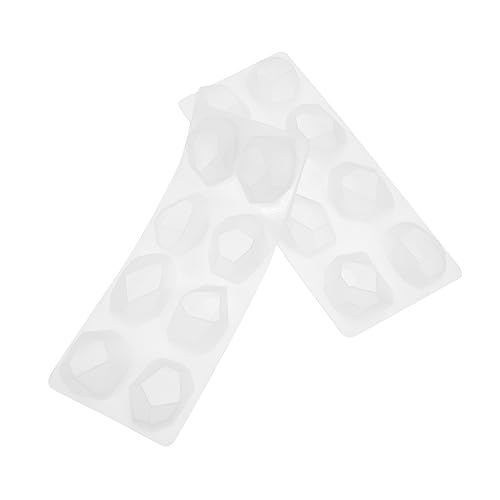 Holibanna 2 Stück Silikonformen für Epoxidharz Unregelmäßige Geometrische Facettierte Schmuckmold für Diy und Anhänger Langlebig und Flexibel von Holibanna