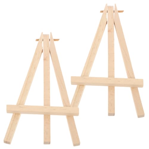 Holibanna 2 Stück Spielkartenhalter Inhaber Kleiner Stand Rahmen Staffelei Stehen Staffelei Anzeigen Staffeleimaler Kartenhalter Kartenständer Für Den Hochzeitstisch Tischplatte Holz von Holibanna