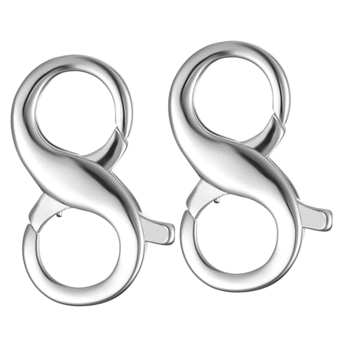 Holibanna 2 Stück Sterlingsilber Doppelter Karabinerverschluss Halskettenverschluss Schmuckverschluss Kettenverlängerung für Armband DIY Reparatur Holibanna 2 Stück Sterlingsilber Doppelter Karabinerverschluss Halskettenverschluss Schmuckverschluss Kettenverlängerung für Armband DIY Reparatur von Holibanna