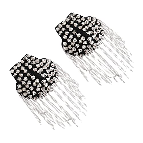 Holibanna 2 Stück Teiliges Epaulette mit Silberfarbenen Nieten und Quasten Vintage Punk Schulterabzeichen Langlebige Kostüm Accessoires für Jacken Mäntel Anzüge und Bühnenoutfits Holibanna 2 Stück Teiliges Epaulette mit Silberfarbenen Nieten und Quasten Vintage Punk Schulterabzeichen Langlebige Kostüm Accessoires für Jacken Mäntel Anzüge und Bühnenoutfits von Holibanna