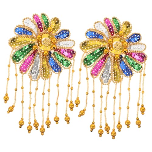 Holibanna 2 Stück Teiliges Fransen Schulterpolster mit Pailletten Applikationen und Quasten Handgefertigte Blumen-designs Langlebige Verzierungen für Damenkostüme und Bühnenoutfits Holibanna 2 Stück Teiliges Fransen Schulterpolster mit Pailletten Applikationen und Quasten Handgefertigte Blumen-designs Langlebige Verzierungen für Damenkostüme und Bühnenoutfits von Holibanna
