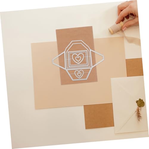 Holibanna 2 Stück Teiliges Metall-stanzformen für Präzises Schneiden von DIY Umschlägen und Alben für Scrapbooking Kartenherstellung Einfach zu Bedienen Präzise und Langlebige von Holibanna