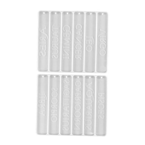 Holibanna 2 Stück Teiliges Silikon Lesezeichen Gießform DIY Silikonform für Lesezeichen für Epoxidharz Trockene Glitzer und Mehr von Holibanna