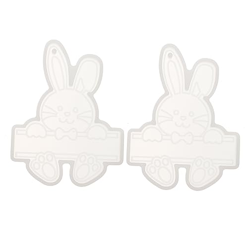 Holibanna 2 Stück Teiliges Silikonform für Schlüsselanhänger DIY Ostern Anhänger Gießform Flexible und Langlebige Epoxidharz Silikonform für Bastelprojekte und von Holibanna