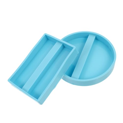 Holibanna 2 Stück Teiliges Silikonform für Visitenkartenhalter Diy Epoxidharz Form für Kreative Handwerksprojekte mit Individuellen Designs und Dekorationen von Holibanna