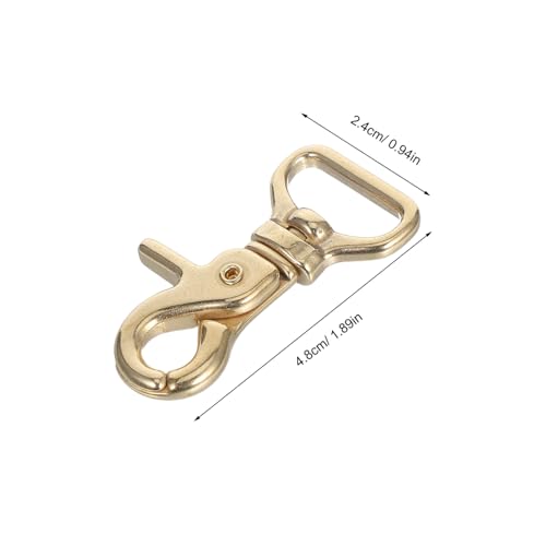 Holibanna 2 Stück Teiliges Verschlüsse mit Drehgelenk aus Robustem Messing Schwenkbare Schnapphaken für Schlüsselanhänger Rucksack Lanyards Vielseitig und Kompakt für Alltag von Holibanna