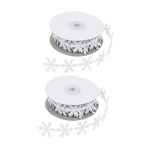 Holibanna 2 Stück Teiliges Weihnachts Geschenkband Weiß mit Schneeflocken Dekoratives Geschenkverpackungsband für DIY Geschenkboxen Weihnachtsbaum Partydekoration Glatte Oberfläche Holibanna 2 Stück Teiliges Weihnachts Geschenkband Weiß mit Schneeflocken Dekoratives Geschenkverpackungsband für DIY Geschenkboxen Weihnachtsbaum Partydekoration Glatte Oberfläche von Holibanna