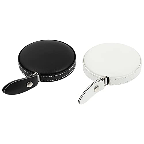 Holibanna 2 Stück Tragbare Maßbänder PU Leder Maßbänder für Kleidung und Körpermessungen Leicht und Praktisch für Schneiderbedarf und Handwerksprojekte von Holibanna